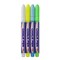 COSCO Chalk Pen Markers, 4-Pack, White, Green, Blue and Yellow